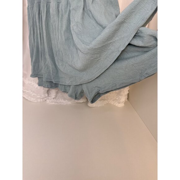 Blue B Collection Womens Light Blue Romper M - Picture 2 of 6